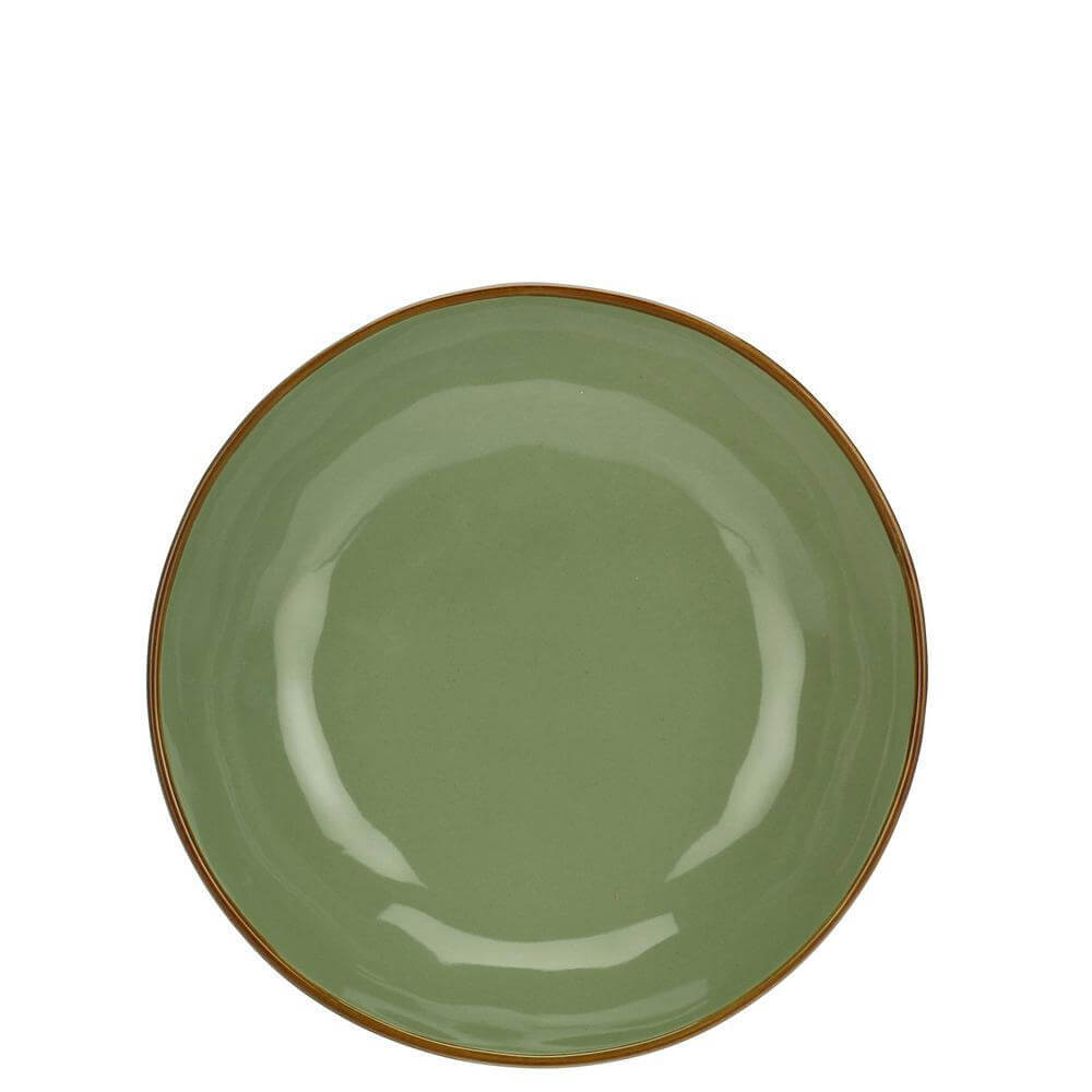 Rose & Tulipani Concerto Verde Oliva Soup Plate